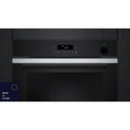 Four encastrable SIEMENS HR272GES3 - Pyrolyse - Chaleur pulsée - Ajout Vapeur - Porte froide - Rails télescopiques - iQ500