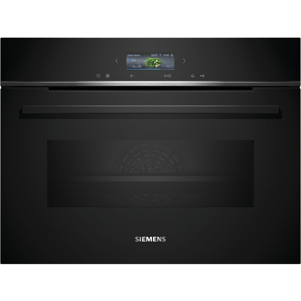 Four encastrable SIEMENS CM724G1B1 iQ700 - Compact 45cm, Combiné Micro-ondes, Nettoyage HumidClean, Wifi
