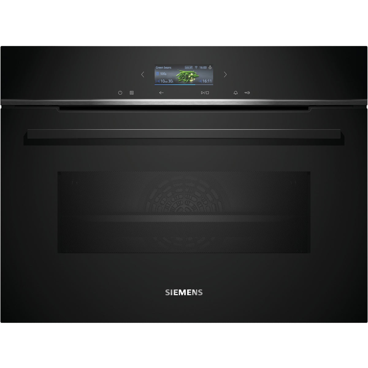 Four encastrable SIEMENS CM724G1B1 iQ700 - Compact 45cm, Combiné Micro-ondes, Nettoyage HumidClean, Wifi