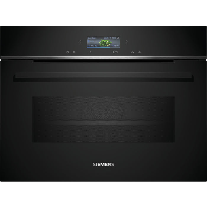 Four encastrable SIEMENS CM724G1B1 iQ700 - Compact 45cm, Combiné Micro-ondes, Nettoyage HumidClean, Wifi