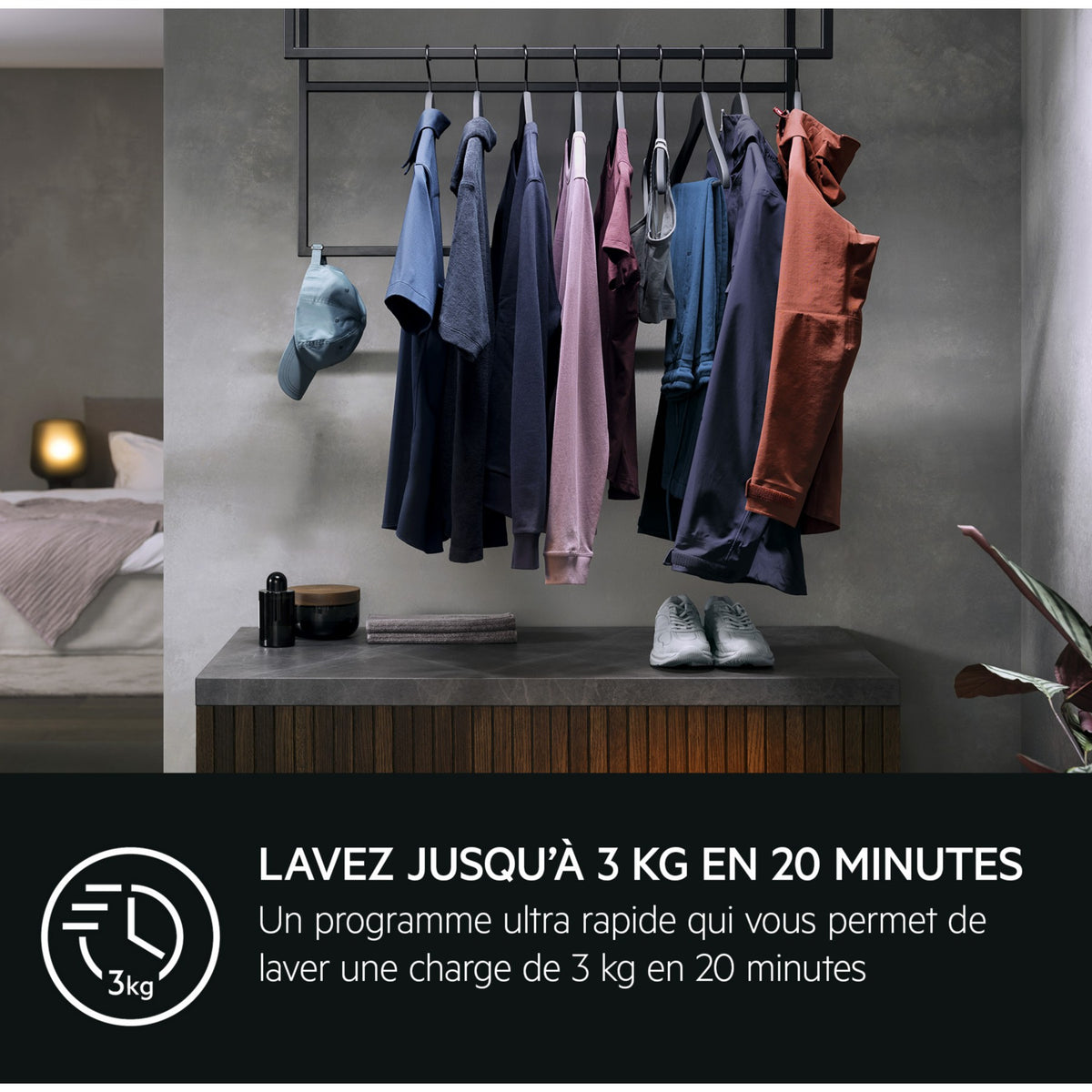 Lave linge hublot AEG LFR73H149Q - 9 kg - 1400 tr/min - Classe A - Moteur induction - Autodosage - Connecté