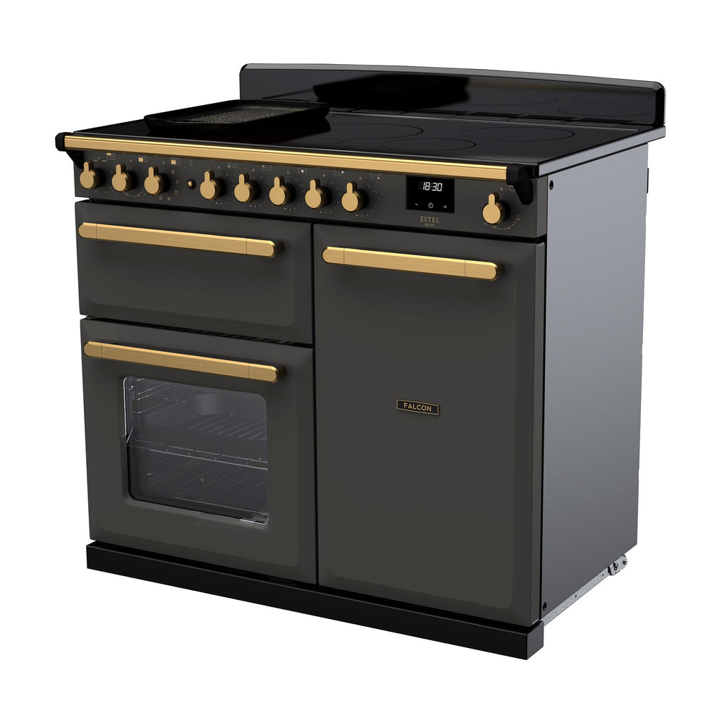 Piano de cuisson induction FALCON ESTEL DELUXE TAB IND 100 CM ARDOISE LAIT