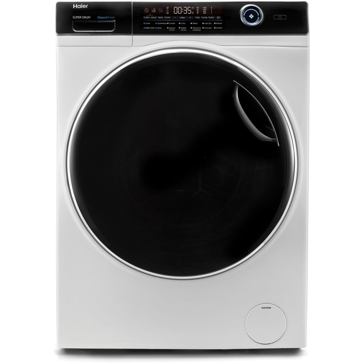 Lave linge hublot HAIER HW150-BP14986EU1 - 15 kg - 1400 tr/min - Classe A - Moteur induction