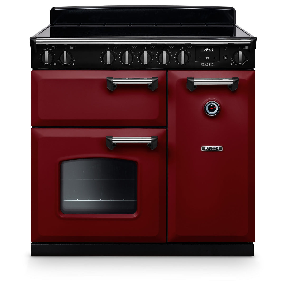 Piano de cuisson induction FALCON NGC TAB IND 90 CM BORDEAUX CHROME