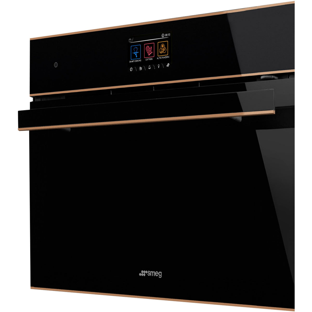 Four micro onde combiné SMEG SO4604M2PNR - Hydrolyse - Rails télescopiques