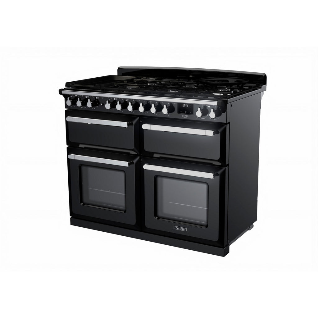 Piano de cuisson gaz FALCON ESTEL DELUXE TAB GAZ 100 CM NOIR BRILLAN