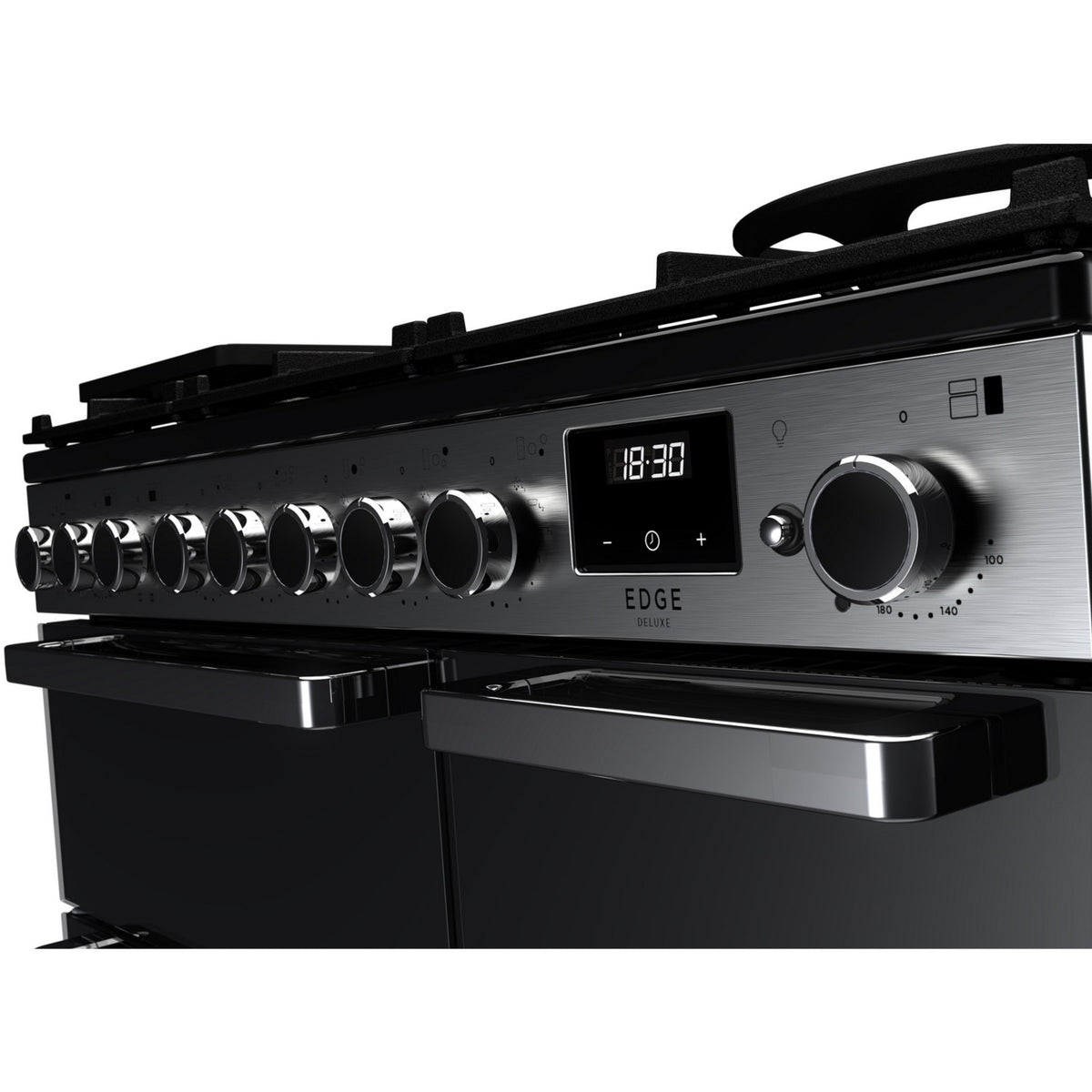 Piano de cuisson gaz FALCON EDGE DELUXE TAB GAZ 90 CM VERRE NOIR C