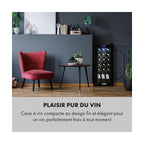 Cave à vin de service KLARSTEIN Shiraz 18 Slim Uno - Noir