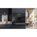 Four encastrable SIEMENS CM724G1B1 iQ700 - Compact 45cm, Combiné Micro-ondes, Nettoyage HumidClean, Wifi