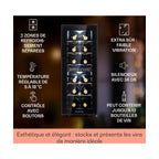 Cave à vin de service KLARSTEIN Shiraz 12 Duo - 42L - Noir