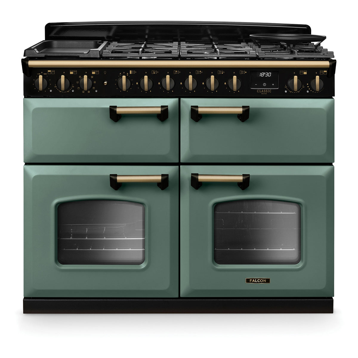 Piano de cuisson mixte FALCON NGC TAB MIX 110 CM VERT MINERAL LAITON A