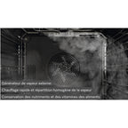 Four encastrable fonction vapeur MIELE DGC 7250 NR - Combiné vapeur - Chaleur tournante - Porte froide - Rails télescopiques