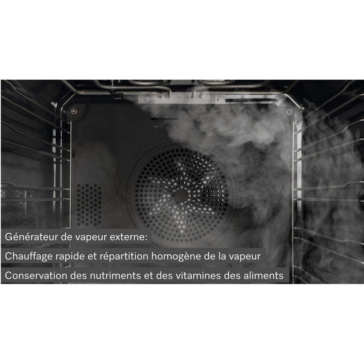 Four encastrable fonction vapeur MIELE DGC 7250 NR - Combiné vapeur - Chaleur tournante - Porte froide - Rails télescopiques