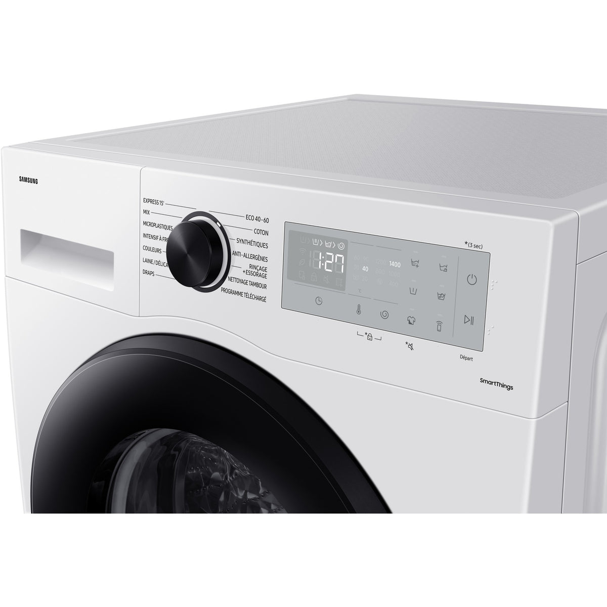 Lave linge hublot SAMSUNG WW80CGC04DAH - 8 kg - 1400 tr/min - Classe A - Moteur induction - Connecté