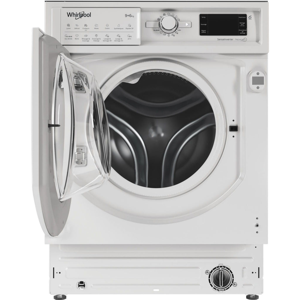 Lave linge séchant hublot encastrable WHIRLPOOL BIWDWG96146FR - 9/6 kg - 1400 tr/min - Classe D - Moteur induction