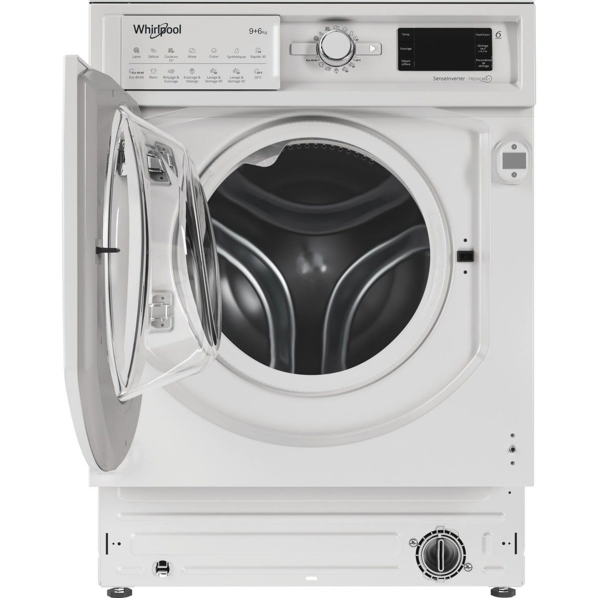 Lave linge séchant hublot encastrable WHIRLPOOL BIWDWG96146FR - 9/6 kg - 1400 tr/min - Classe D - Moteur induction