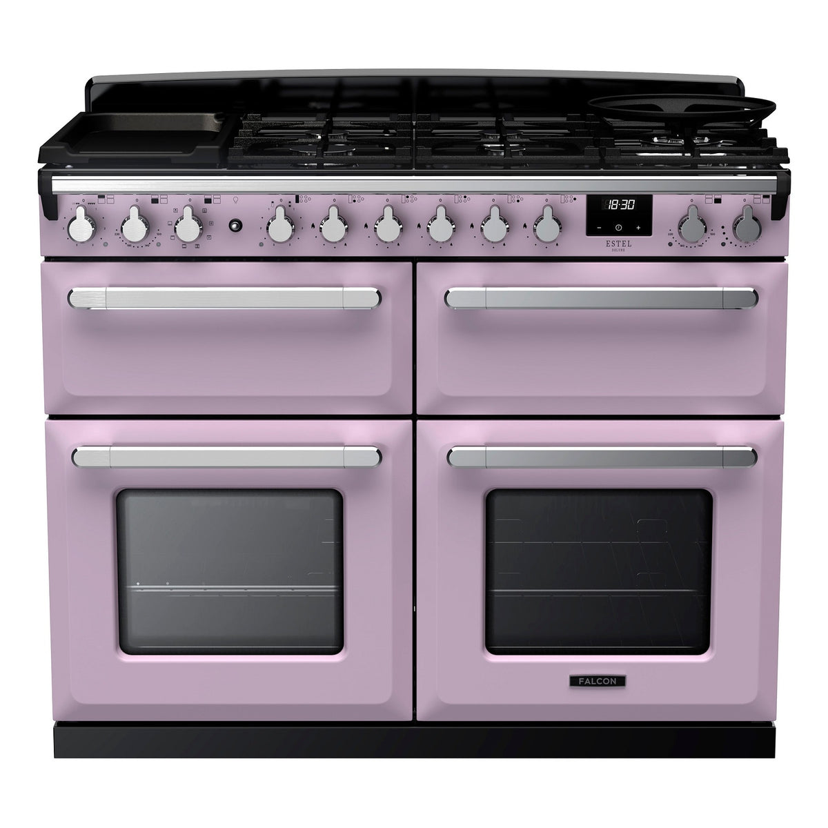 Piano de cuisson mixte FALCON ESTEL DELUXE BC TAB MIX 110 CM PARME CHR