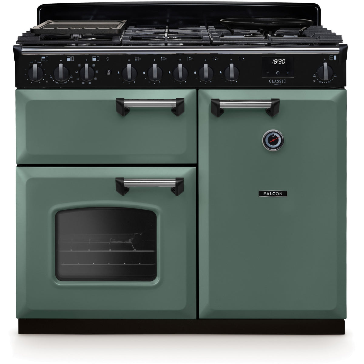 Piano de cuisson gaz FALCON NGC TAB GAZ 100 CM VERT MINERAL CHROME