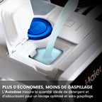 Lave linge séchant hublot encastrable HAIER BHA6SD696M6DB9-S - 9/6 kg - 1600 tr/min - Classe D - Moteur induction - Autodosage - Connecté