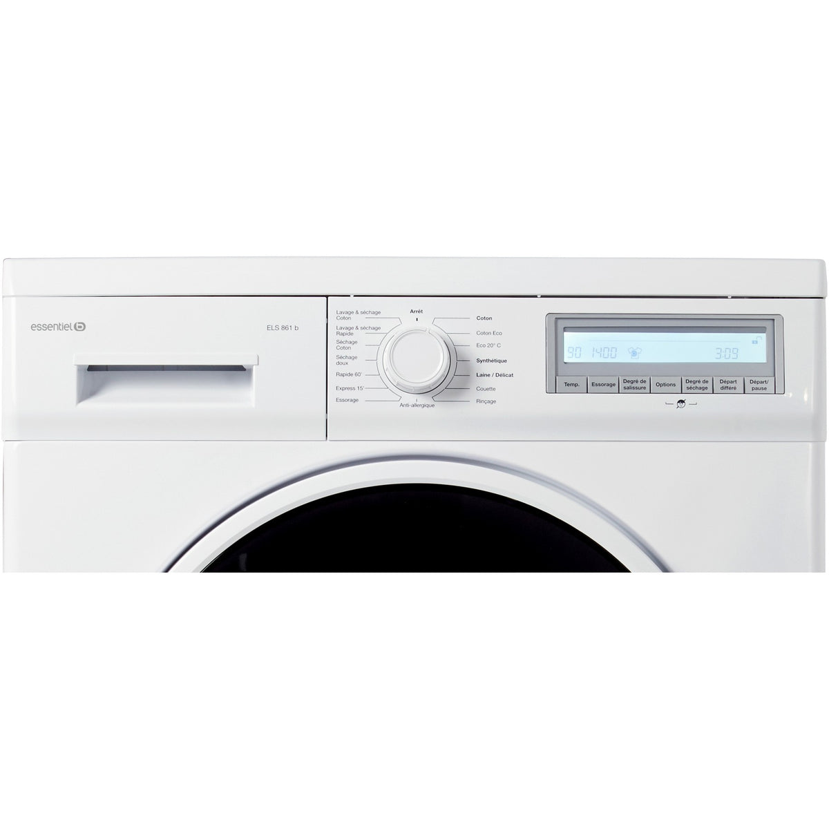 Lave linge séchant hublot ESSENTIELB ELS-861b Reconditionné