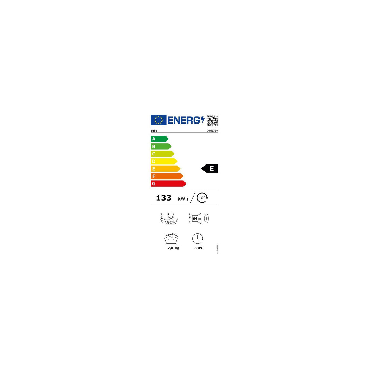 Sèche linge pompe à chaleur BEKO D0H1710