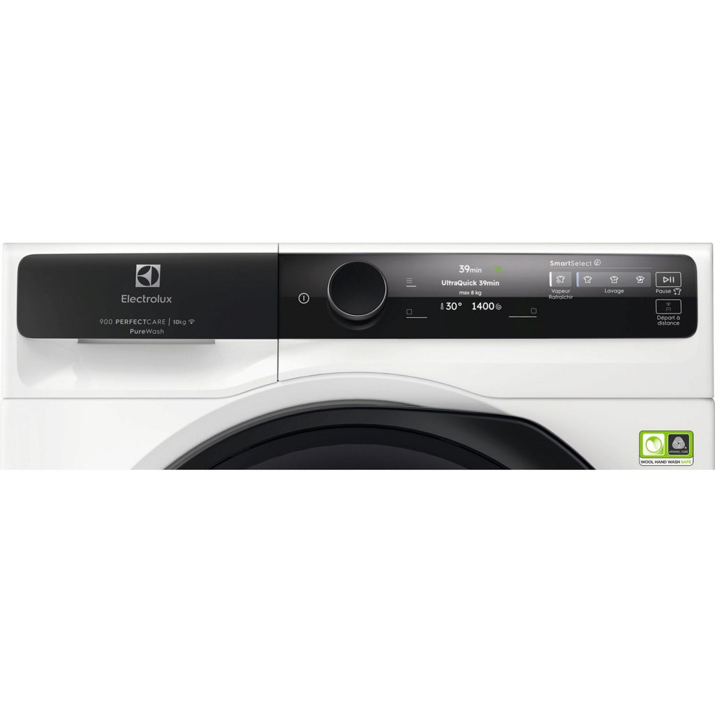 Lave linge hublot ELECTROLUX EW9FI71014FC - 10 kg - 1400 tr/min - Classe A - Moteur induction - Connecté wifi