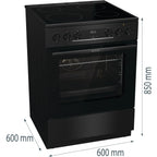 Cuisinière vitrocéramique GORENJE GEC6C40BG