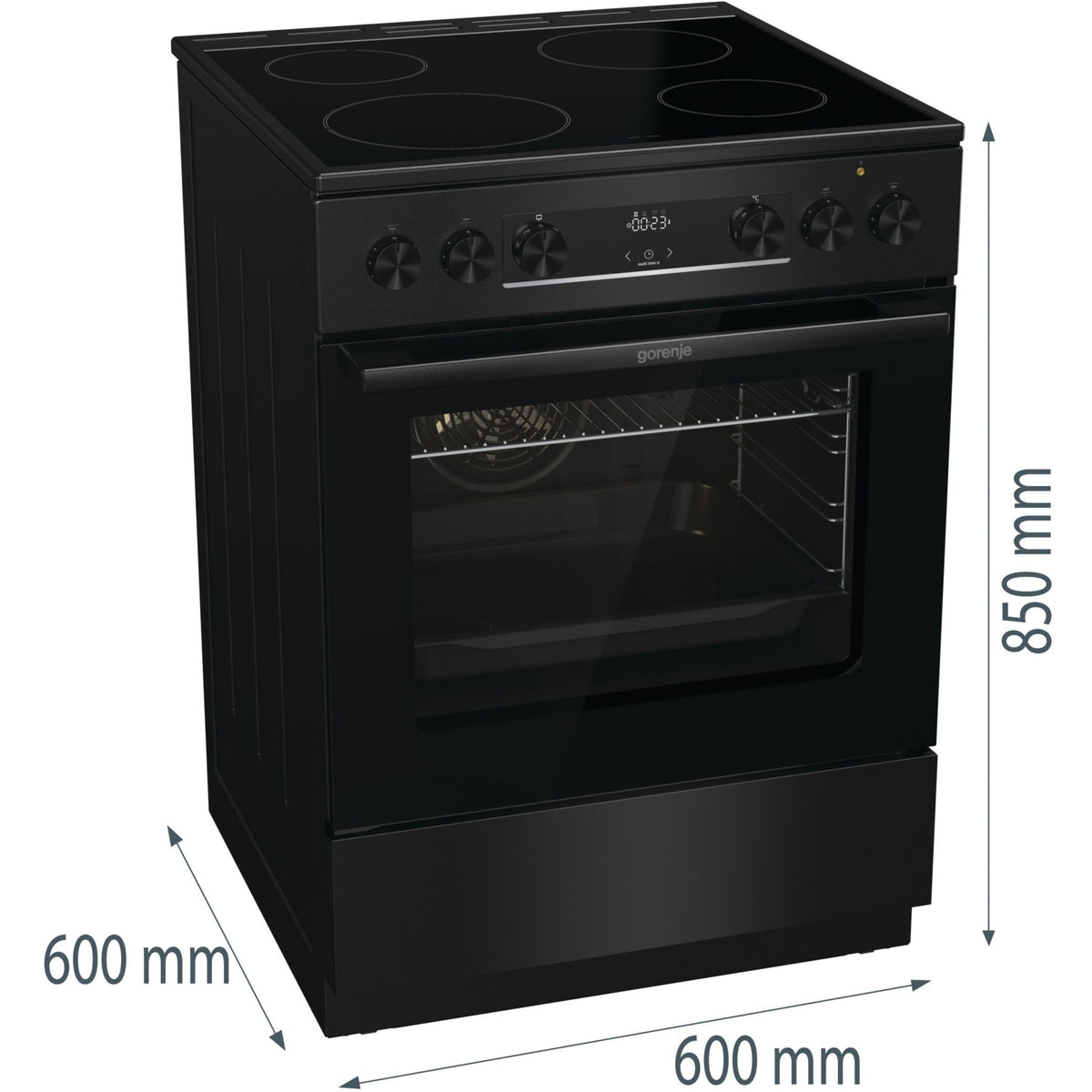 Cuisinière vitrocéramique GORENJE GEC6C40BG