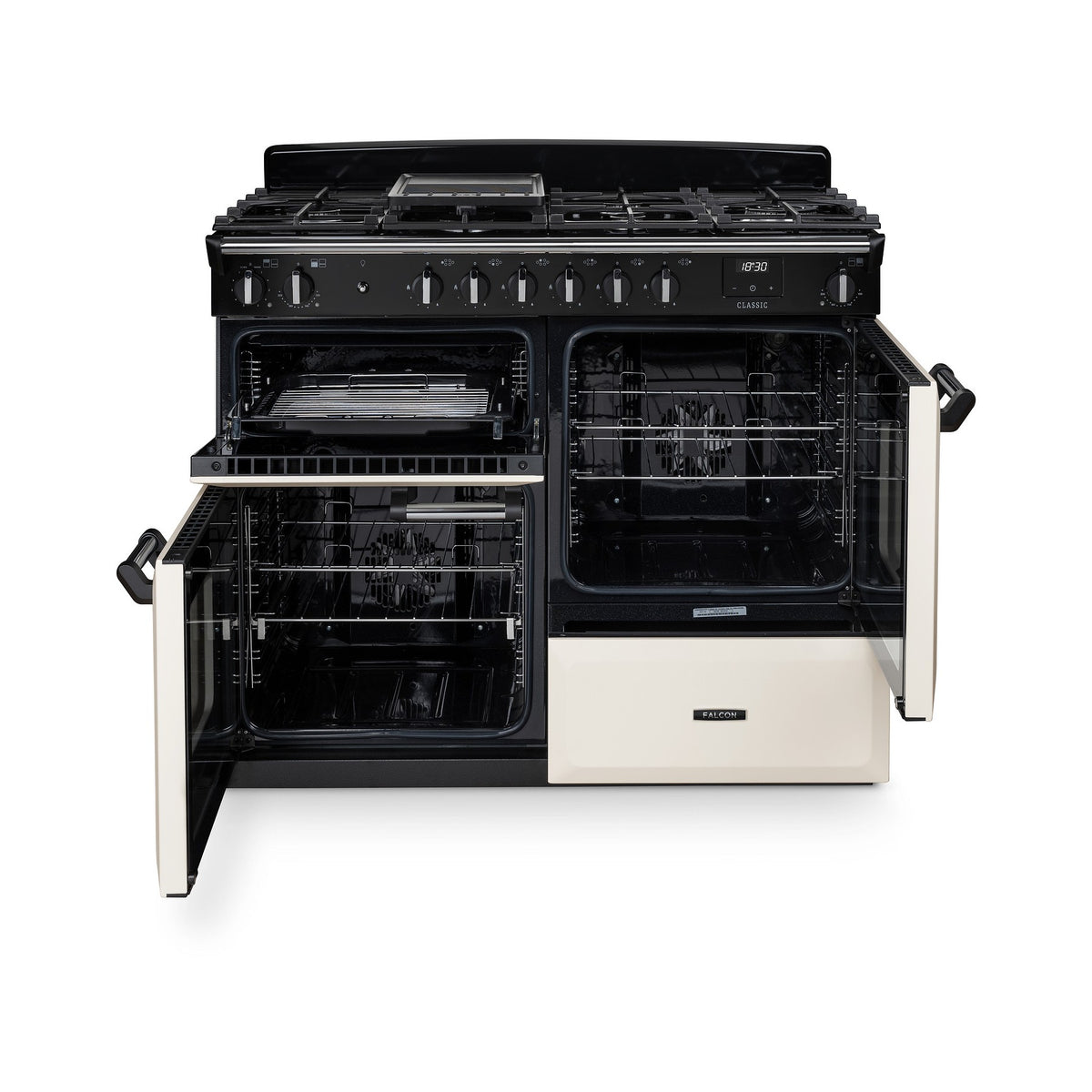 Piano de cuisson gaz FALCON NGC OC TAB GAZ 110 CM CREME PASTEL CHROM