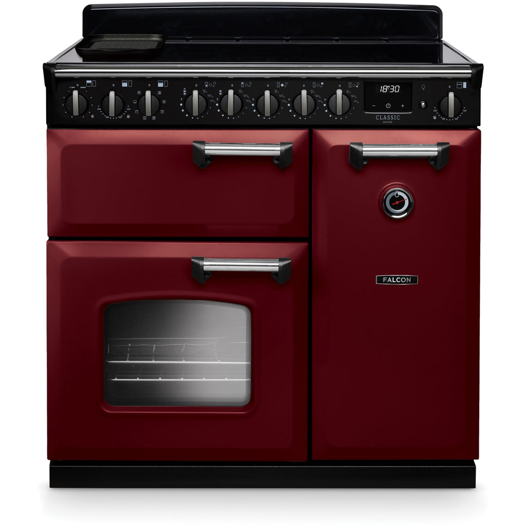 Piano de cuisson induction FALCON NGC TAB IND 90 CM BORDEAUX CHROME