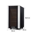 Cave à vin de service KLARSTEIN Reserva 8 Slim Uno - Inox Reconditionné