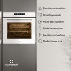 Four encastrable KLARSTEIN Airjet fonction Airfryer 2900W 72L Blanc