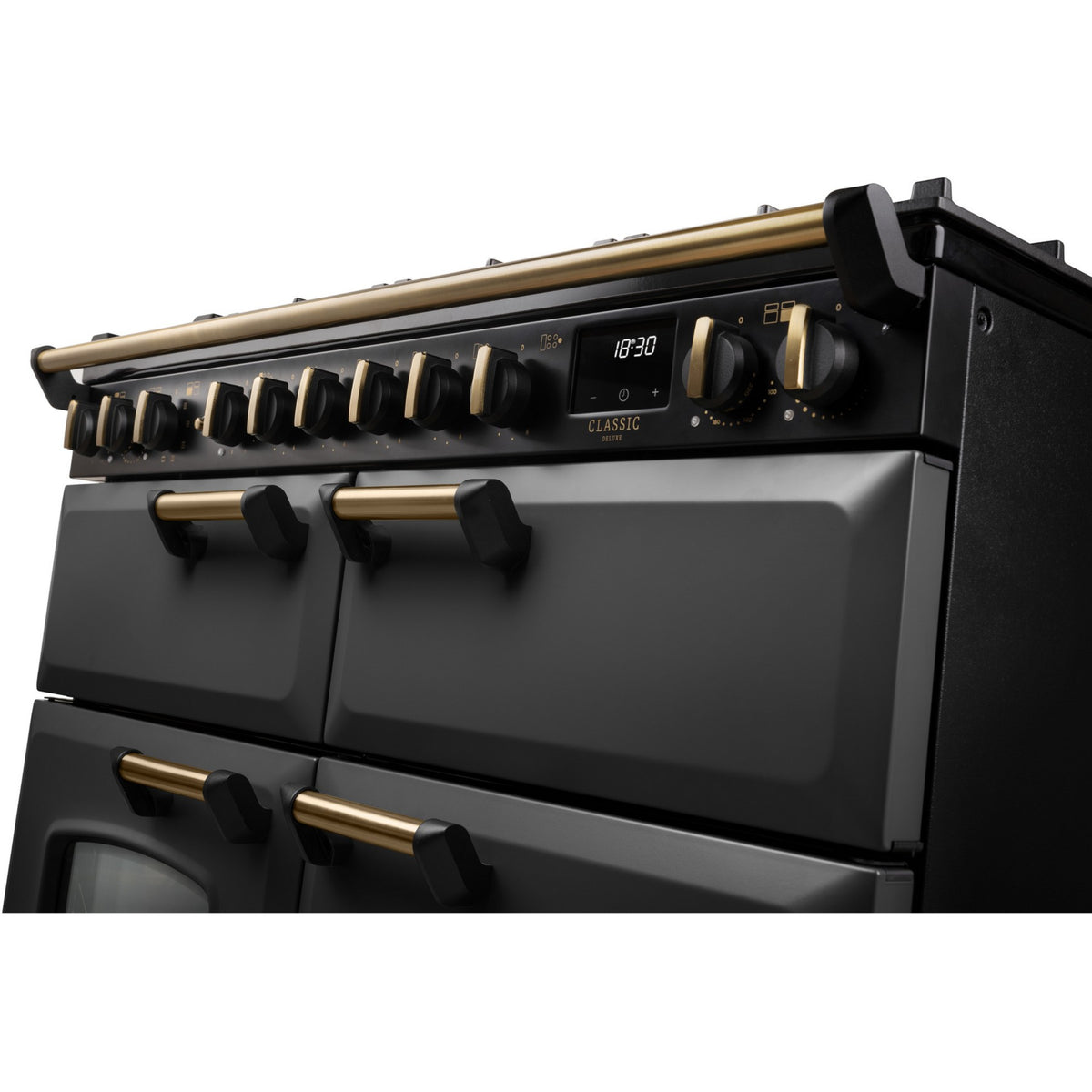 Piano de cuisson mixte FALCON NGC TAB MIX 110 CM ARDOISE LAITON ANTIQU