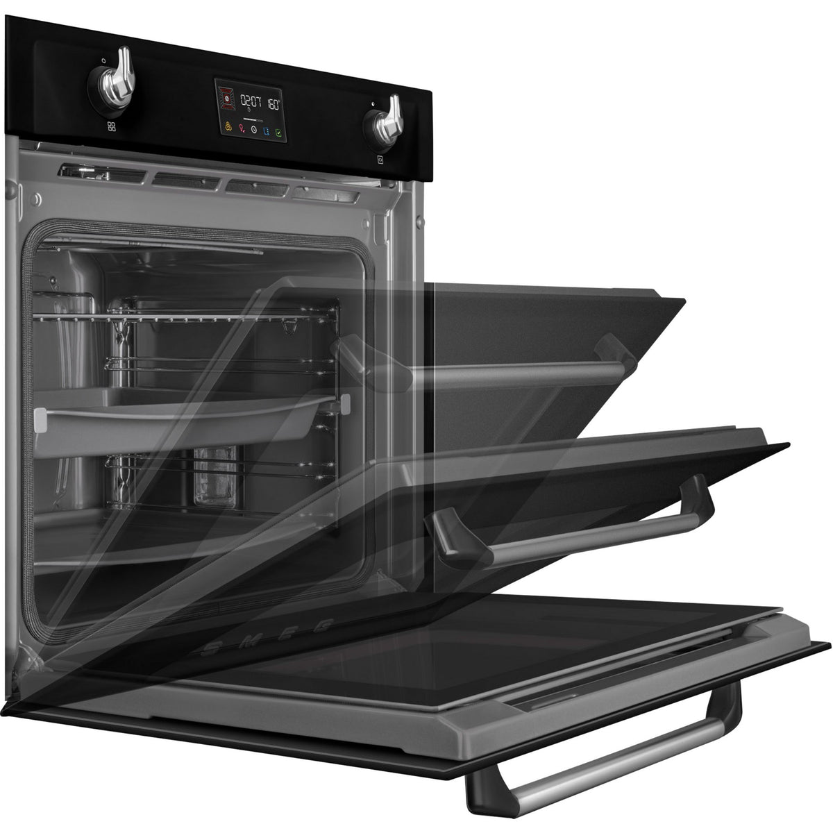 Four encastrable SMEG SOP6902S2PN - Pyrolyse - Chaleur tournante - Combiné vapeur - Porte froide