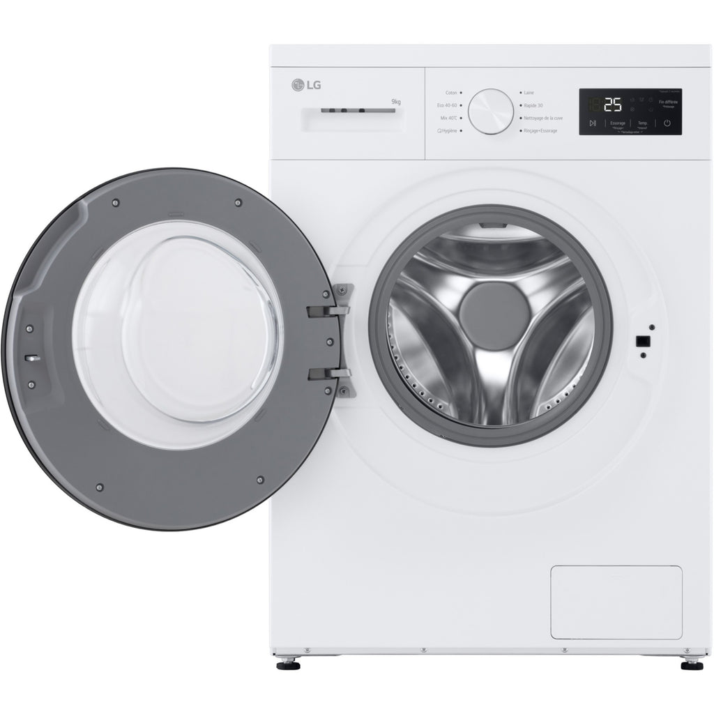 Lave linge compact LG F94N15WHS - 9 kg - 1400 tr/min - Classe A - Moteur induction