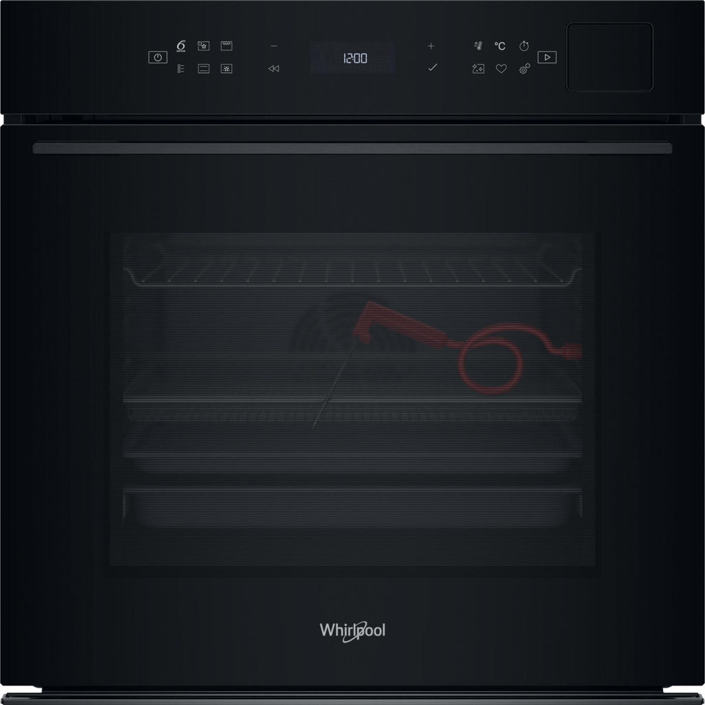 Four encastrable fonction vapeur WHIRLPOOL WOI7A8FPT1SBAF - Pyrolyse - Chaleur tournante - Combiné vapeur - Porte froide