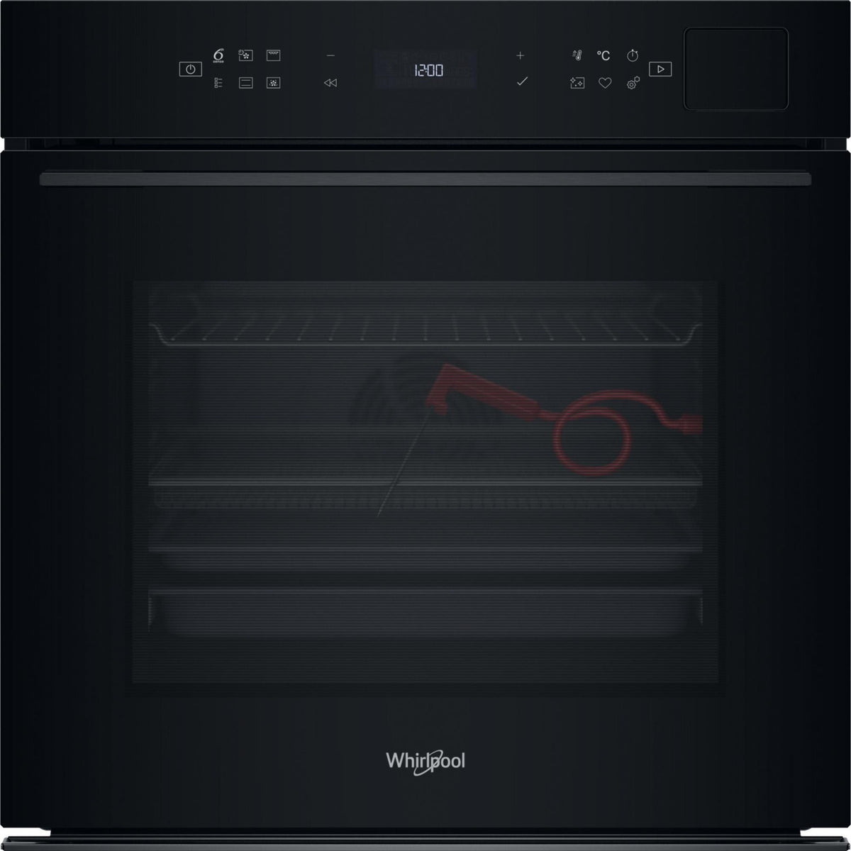 Four encastrable fonction vapeur WHIRLPOOL WOI7A8FPT1SBAF - Pyrolyse - Chaleur tournante - Combiné vapeur - Porte froide