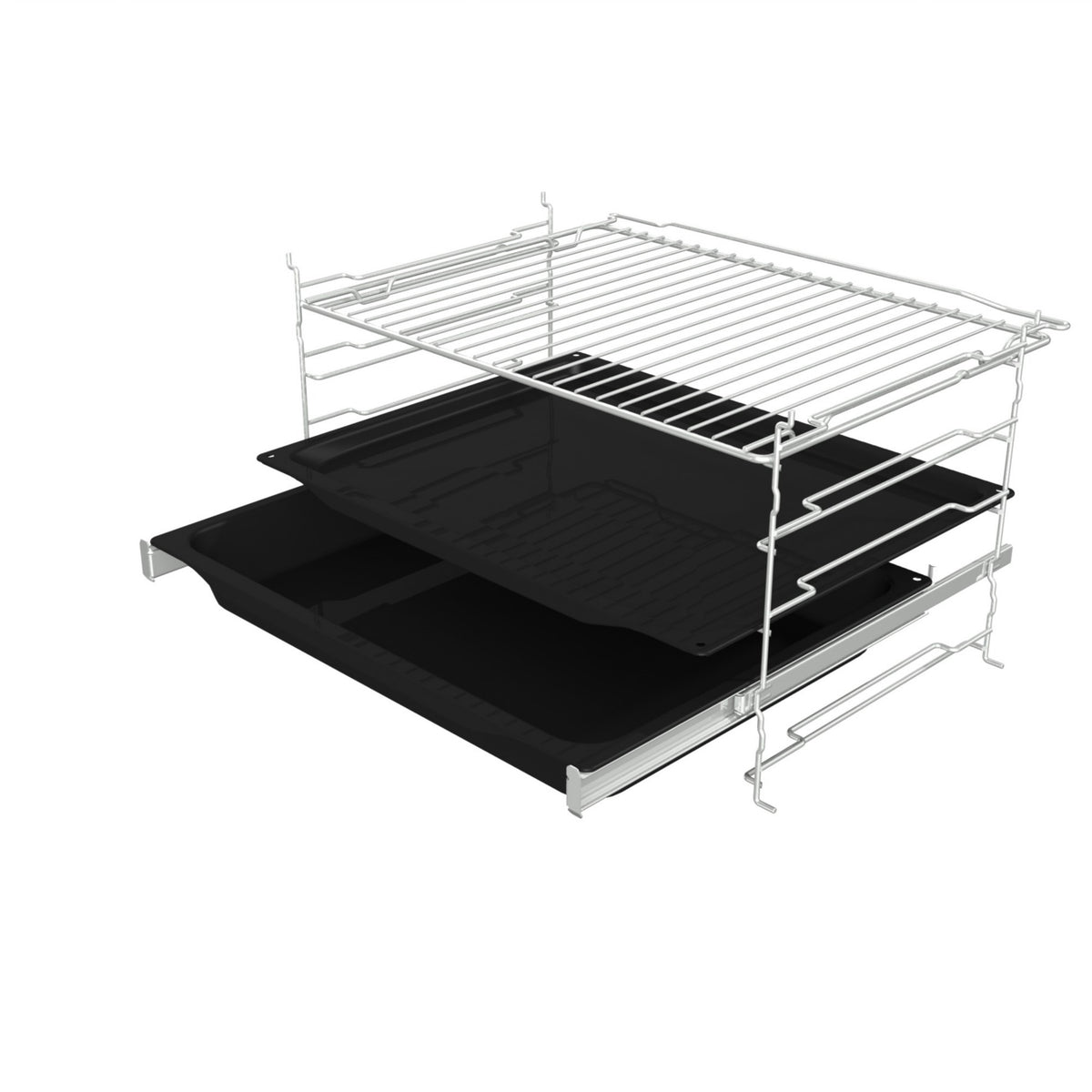 Four encastrable GORENJE BPS6737E06PWG - Pyrolyse - Chaleur pulsée - Porte froide - Rails télescopiques