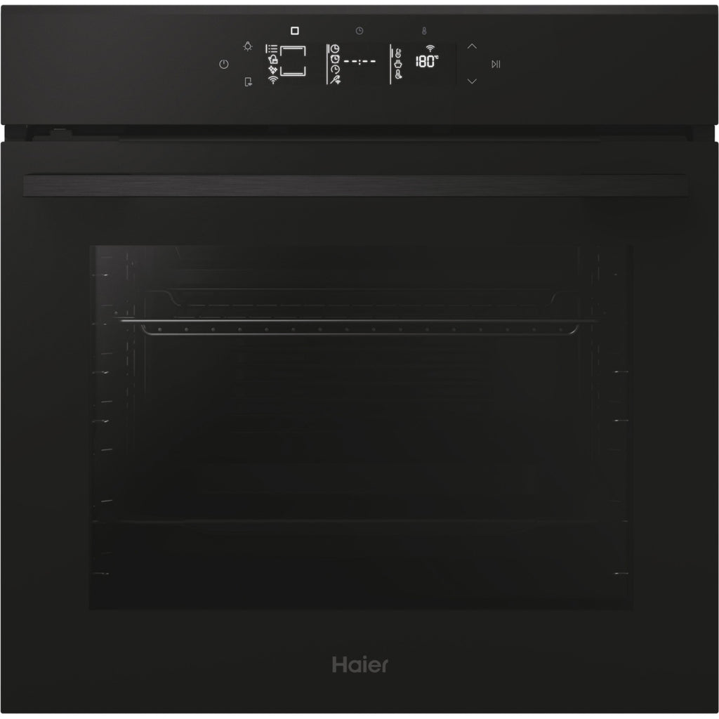 Four encastrable HAIER H6 ID46G5YTB - Pyrolyse - Hydrolyse - Chaleur pulsée - Porte froide - Rails télescopiques