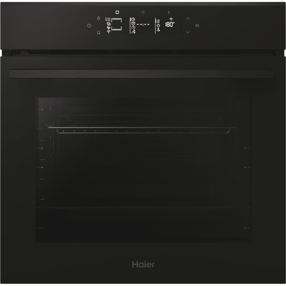 Four encastrable HAIER H6 ID46G5YTB - Pyrolyse - Hydrolyse - Chaleur pulsée - Porte froide - Rails télescopiques