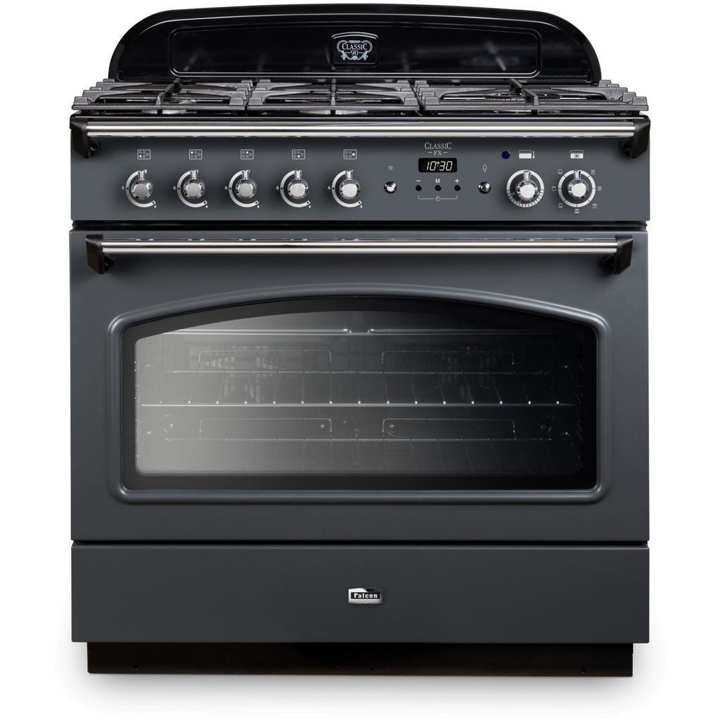 Piano de cuisson gaz FALCON CLASSIC FX TAB GAZ 90 CM ARDOISE CHROME