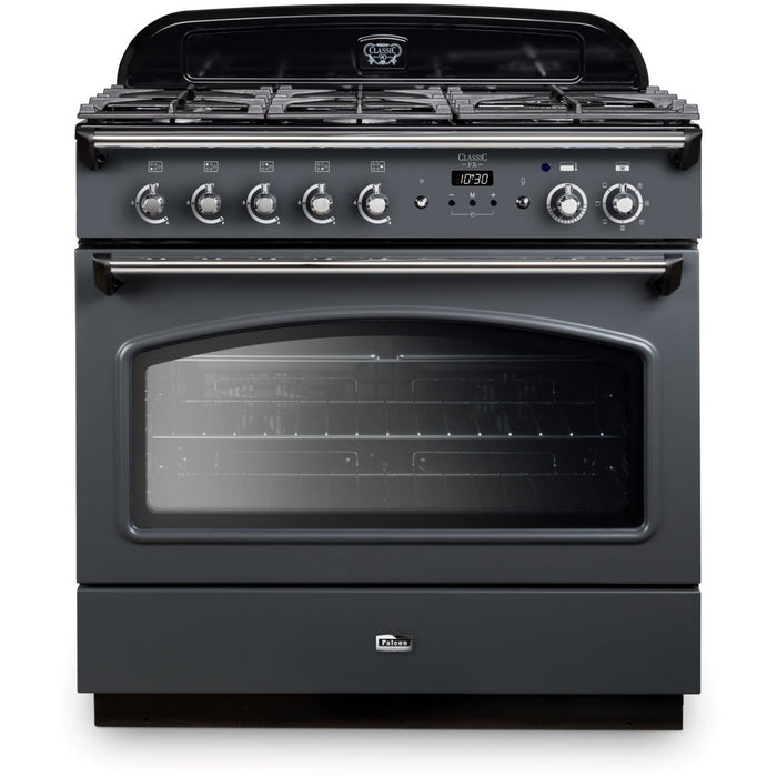 Piano de cuisson gaz FALCON CLASSIC FX TAB GAZ 90 CM ARDOISE CHROME