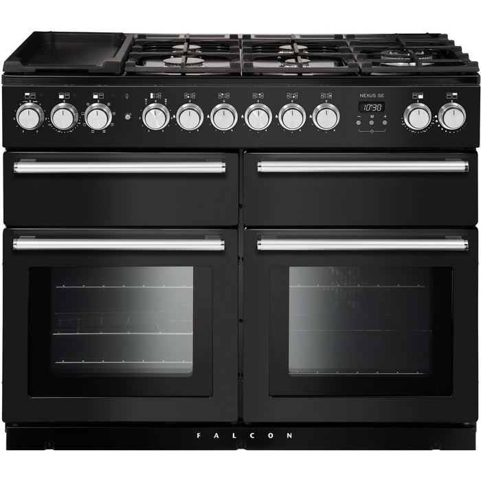 Piano de cuisson mixte FALCON NEXUS SE 110 CHARBON Mat satiné CHROME