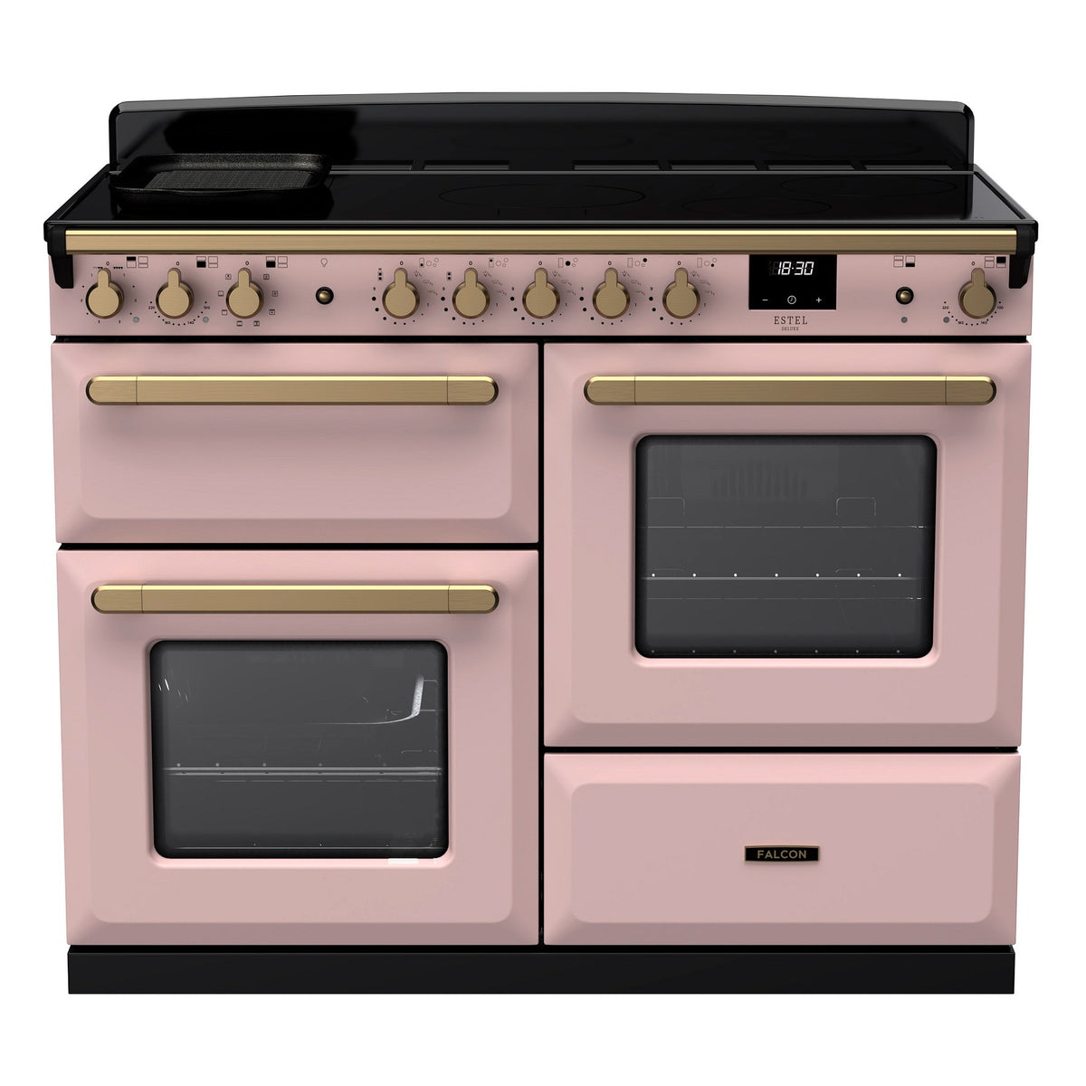 Piano de cuisson induction FALCON ESTEL DELUXE OCTAB IND 110 CM ROSE PASTE