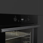 Four encastrable HISENSE BI64223EPBG - Pyrolyse - Chaleur pulsée - Rails télescopiques - Mode Pizza 300°C - Air Fry