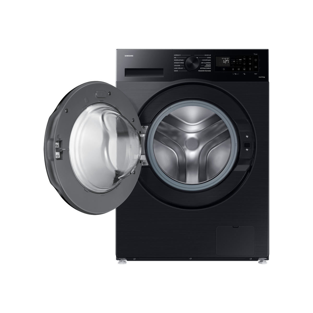 Lave linge hublot SAMSUNG WW90CGC04DAB - 9 kg - 1400 tr/min - Classe A - Moteur induction - Connecté WiFi - Noir