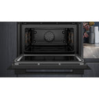 Four encastrable SIEMENS CM724G1B1 iQ700 - Compact 45cm, Combiné Micro-ondes, Nettoyage HumidClean, Wifi
