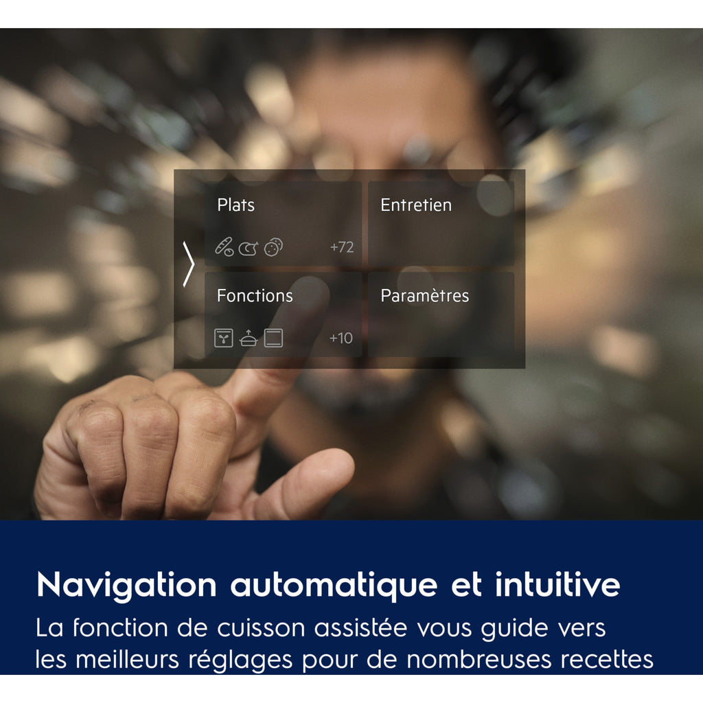 Four encastrable ELECTROLUX EOE9P3XT Pyrolyse Noir mat, Chaleur tournante et Sonde 71L