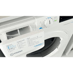 Lave linge hublot INDESIT BWE91296XWVFR - 9 kg - 1200 tr/min - Classe A - Moteur induction