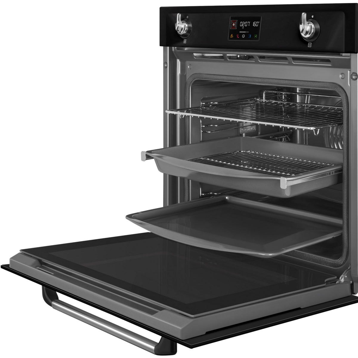 Four encastrable SMEG SOP6902S2PN - Pyrolyse - Chaleur tournante - Combiné vapeur - Porte froide